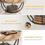 Tribesigns 31.7" Round Industrial Coffee Table