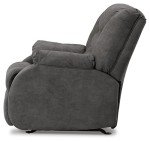 Gray Faux Leather Manual Rocker Recliner by Ashley
