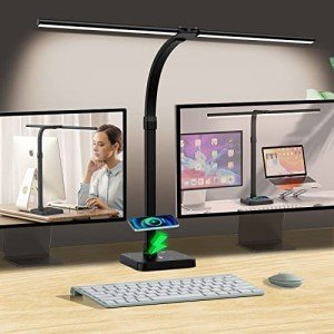 Double Head LED Desk Lamp with USB Charging