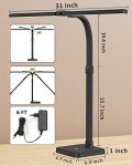 Double Head LED Desk Lamp with USB Charging