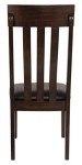 Dark Brown Cushioned Faux Leather Dining Chairs - Set of 2