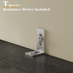 Industrial 6-Shelf Bookshelves with Doors - Set of 2