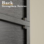 Industrial 6-Shelf Bookshelves with Doors - Set of 2