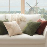 Olive Green Corduroy Throw Pillow Covers - Set of 2