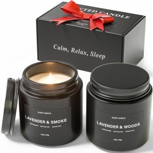 Scented Candles Set for Men - Stress Relief