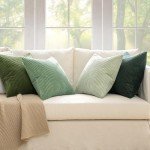Set of 4 Green Corduroy Throw Pillow Covers