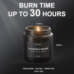 Scented Candles Set for Men - Stress Relief