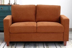 Mid Century Modern Loveseat Sofa for Small Spaces
