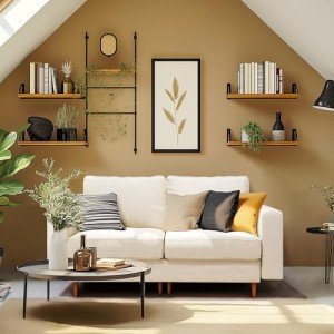 Beige 66'' Modern Loveseat Sofa with Washable Velvet