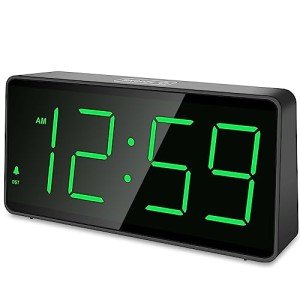 Battery Operated Digital Alarm Clock with Big Numbers