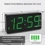 Battery Operated Digital Alarm Clock with Big Numbers