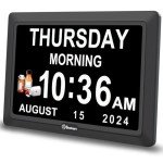 Large Display Alarm Clock for Seniors