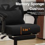 Ergonomic Office Chair with Footrest and Headrest