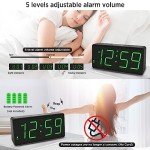Battery Operated Digital Alarm Clock with Big Numbers