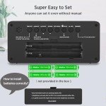 Battery Operated Digital Alarm Clock with Big Numbers
