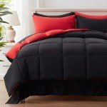 Anluoer 7-Piece Black Queen Comforter Set