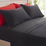 Anluoer 7-Piece Black Queen Comforter Set