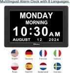 Large Display Alarm Clock for Seniors