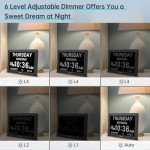 Large Display Alarm Clock for Seniors