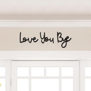 Love You Bye Wood Sign - Boho Wall Decor
