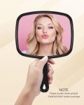 Square Handheld Hairdressing Mirror with Handle