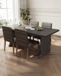 Little Tree Modern Black Dining Table for 4-6