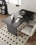 Little Tree Modern Black Dining Table for 4-6