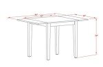 Norden Oak Rectangle Dropleaf Dining Table 30x48