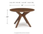 Lyncott Traditional Round Dining Table for 4