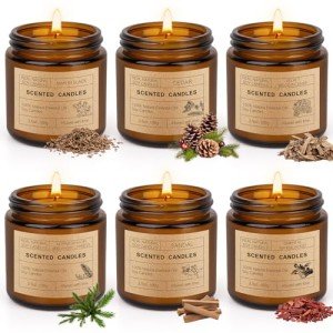 Scented Soy Candles Gift Set – 6 Pack