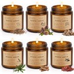 Scented Soy Candles Gift Set – 6 Pack