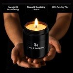 Christmas Scented Candle with Rose & Sandalwood