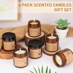 Scented Soy Candles Gift Set – 6 Pack