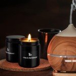 Christmas Scented Candle with Rose & Sandalwood