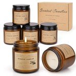 Scented Soy Candles Gift Set – 6 Pack
