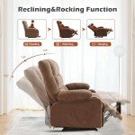 BOSMILLER Reclining Loveseat with Cup Holders