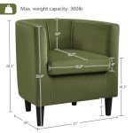 Olive Green Velvet Accent Chairs - Modern Comfort