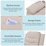 Beige Power Lift Recliner with Massage & Heat