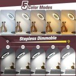 10X Magnifying Glass with Light and Flexible Stand