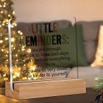 You Are Enough Inspirational Acrylic Desk Sign