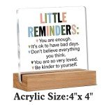 You Are Enough Inspirational Acrylic Desk Sign