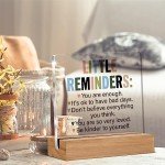 You Are Enough Inspirational Acrylic Desk Sign