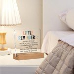 You Are Enough Inspirational Acrylic Desk Sign