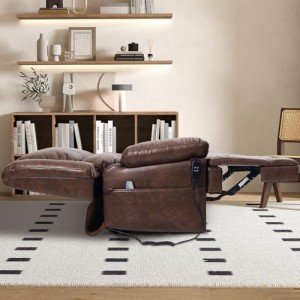 Dual Motor Power Lift Recliner with Massage & Heat