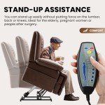 Dual Motor Power Lift Recliner with Massage & Heat