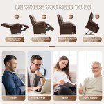 Dual Motor Power Lift Recliner with Massage & Heat