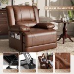 Dual Motor Power Lift Recliner with Massage & Heat