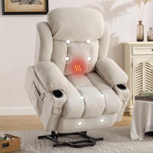 BOSMILLER Electric Recliner Chair with Heat & Massage