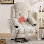 BOSMILLER Electric Recliner Chair with Heat & Massage