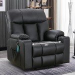 Extra Wide Power Lift Recliner Chair with Massage